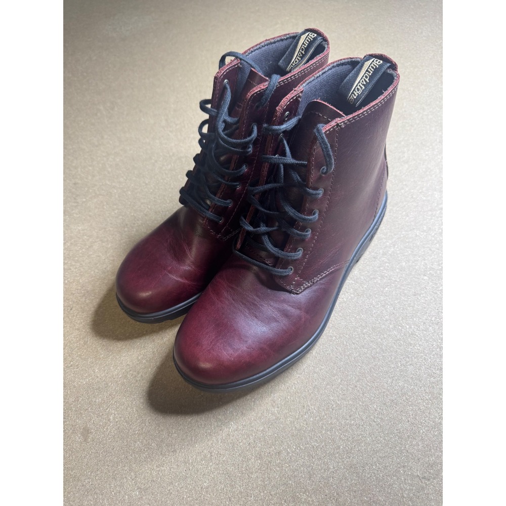 Blundstone 1452 Heritage Lace Up Boots Shiraz Burgundy Leather Womens 8 AU 5